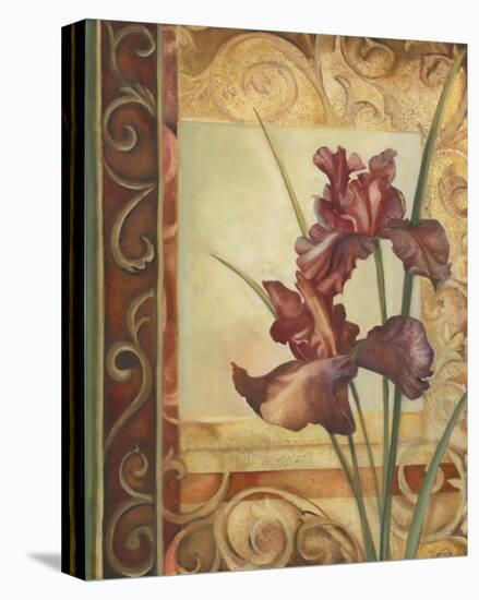 Purple Irises-Louise Montillio-Stretched Canvas