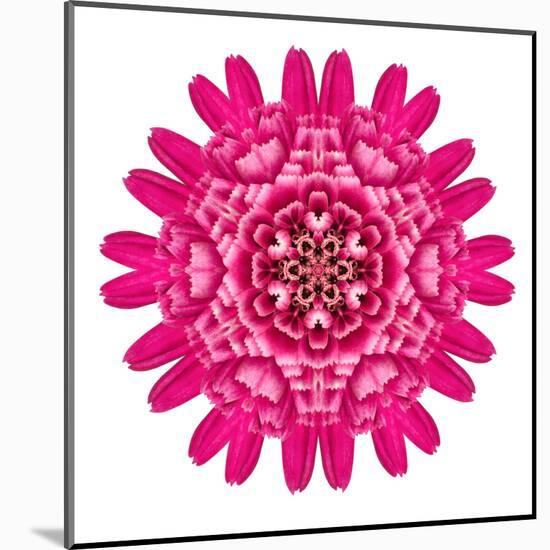 Purple Kaleidoscopic Flower Mandala-tr3gi-Mounted Art Print