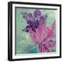 Purple Leaves Flying II-Patricia Pinto-Framed Art Print