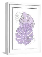 Purple Leaves-Martina Pavlova-Framed Art Print