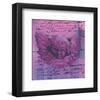 Purple Letter of an Angel-Anna Flores-Framed Art Print