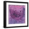 Purple Letter of an Angel-Anna Flores-Framed Art Print