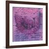 Purple Letter of an Angel-Anna Flores-Framed Art Print