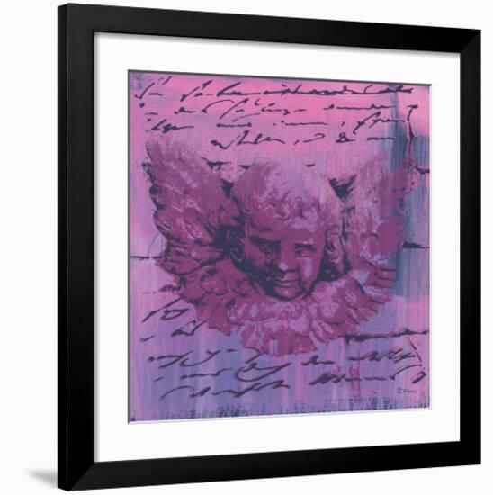 Purple Letter of an Angel-Anna Flores-Framed Art Print