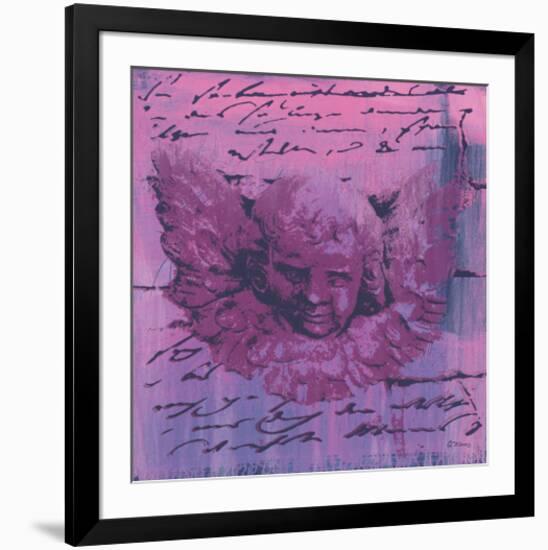 Purple Letter of an Angel-Anna Flores-Framed Art Print