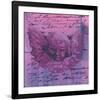 Purple Letter of an Angel-Anna Flores-Framed Art Print