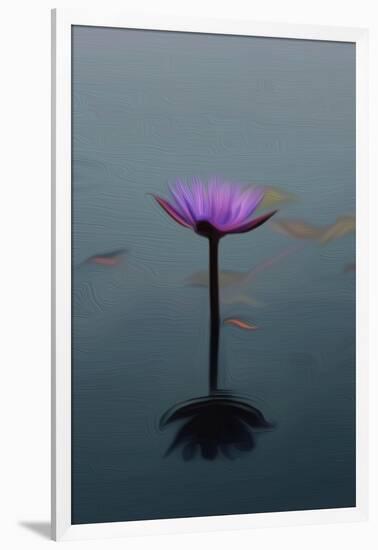 Purple Lily, 2021, (digital)-Scott J. Davis-Framed Giclee Print