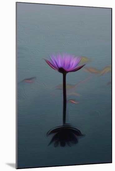 Purple Lily, 2021, (digital)-Scott J. Davis-Mounted Giclee Print