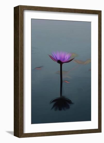 Purple Lily, 2021, (digital)-Scott J. Davis-Framed Giclee Print