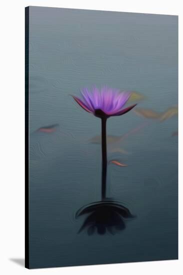Purple Lily, 2021, (digital)-Scott J. Davis-Stretched Canvas