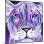 Purple Majestic Lion-Sheena Pike Art And Illustration-Mounted Giclee Print