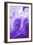 Purple Marble-Martina Pavlova-Framed Art Print