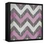 Purple Modele I-Elizabeth Medley-Framed Stretched Canvas