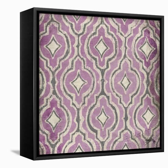 Purple Modele II-Elizabeth Medley-Framed Stretched Canvas