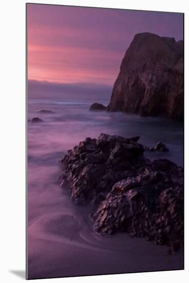 Purple Mood and Mist Sunset-Vincent James-Mounted Photographic Print