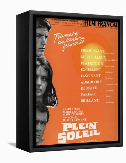 Purple Noon, 1960 "Plein Soleil" Directed by Rene Clement-null-Framed Stretched Canvas