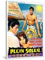 Purple Noon, Belgian Movie Poster, 1964-null-Stretched Canvas