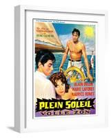 Purple Noon, Belgian Movie Poster, 1964-null-Framed Art Print