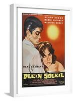 Purple Noon, French Movie Poster, 1964-null-Framed Art Print