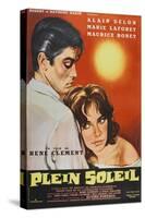 Purple Noon, French Movie Poster, 1964-null-Stretched Canvas