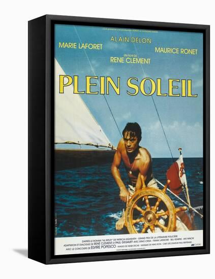 Purple Noon, French Movie Poster, 1964-null-Framed Stretched Canvas