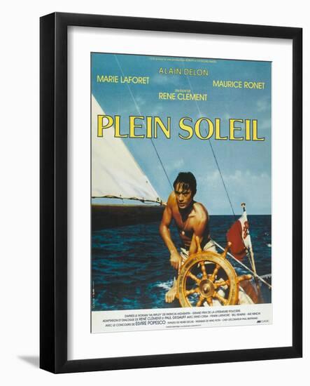 Purple Noon, French Movie Poster, 1964-null-Framed Art Print