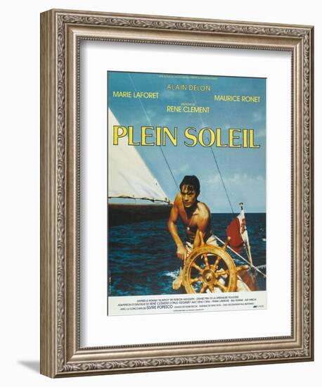 Purple Noon, French Movie Poster, 1964-null-Framed Art Print