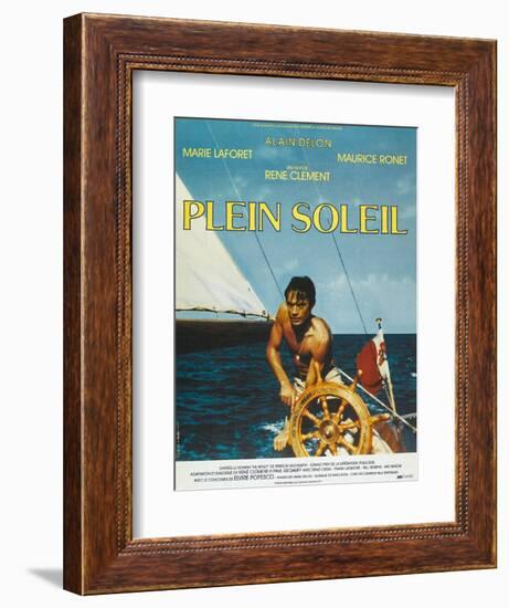 Purple Noon, French Movie Poster, 1964-null-Framed Art Print