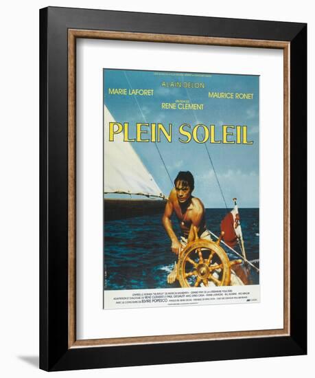 Purple Noon, French Movie Poster, 1964-null-Framed Art Print