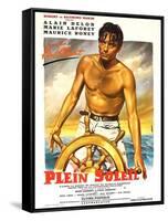 Purple Noon, French Movie Poster, 1964-null-Framed Stretched Canvas