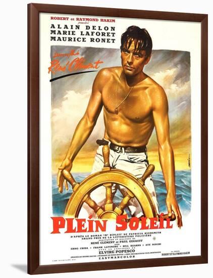 Purple Noon, French Movie Poster, 1964-null-Framed Art Print