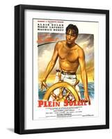 Purple Noon, French Movie Poster, 1964-null-Framed Art Print