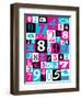 Purple Numbers-Philip Sheffield-Framed Premium Giclee Print