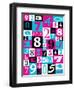 Purple Numbers-Philip Sheffield-Framed Premium Giclee Print