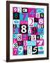 Purple Numbers-Philip Sheffield-Framed Giclee Print