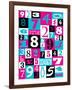 Purple Numbers-Philip Sheffield-Framed Giclee Print