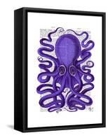 Purple Octopus-Fab Funky-Framed Stretched Canvas