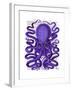 Purple Octopus-Fab Funky-Framed Art Print