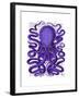 Purple Octopus-Fab Funky-Framed Art Print