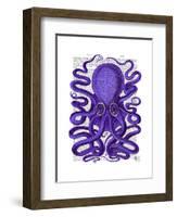 Purple Octopus-Fab Funky-Framed Art Print