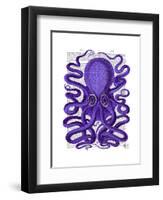 Purple Octopus-Fab Funky-Framed Art Print
