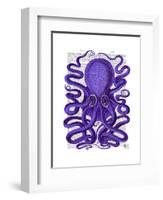 Purple Octopus-Fab Funky-Framed Art Print