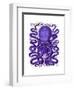 Purple Octopus-Fab Funky-Framed Art Print