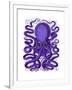 Purple Octopus-Fab Funky-Framed Art Print