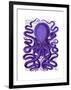 Purple Octopus-Fab Funky-Framed Art Print