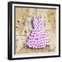 Purple on White 1-Roderick E. Stevens-Framed Giclee Print