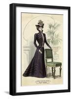 Purple Open Bodice 1899-null-Framed Art Print