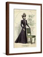 Purple Open Bodice 1899-null-Framed Art Print