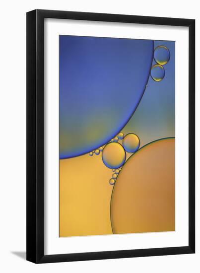 Purple Orange Drops-Cora Niele-Framed Giclee Print