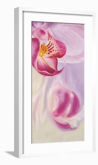 Purple Orchids III-Cynthia Ann-Framed Art Print